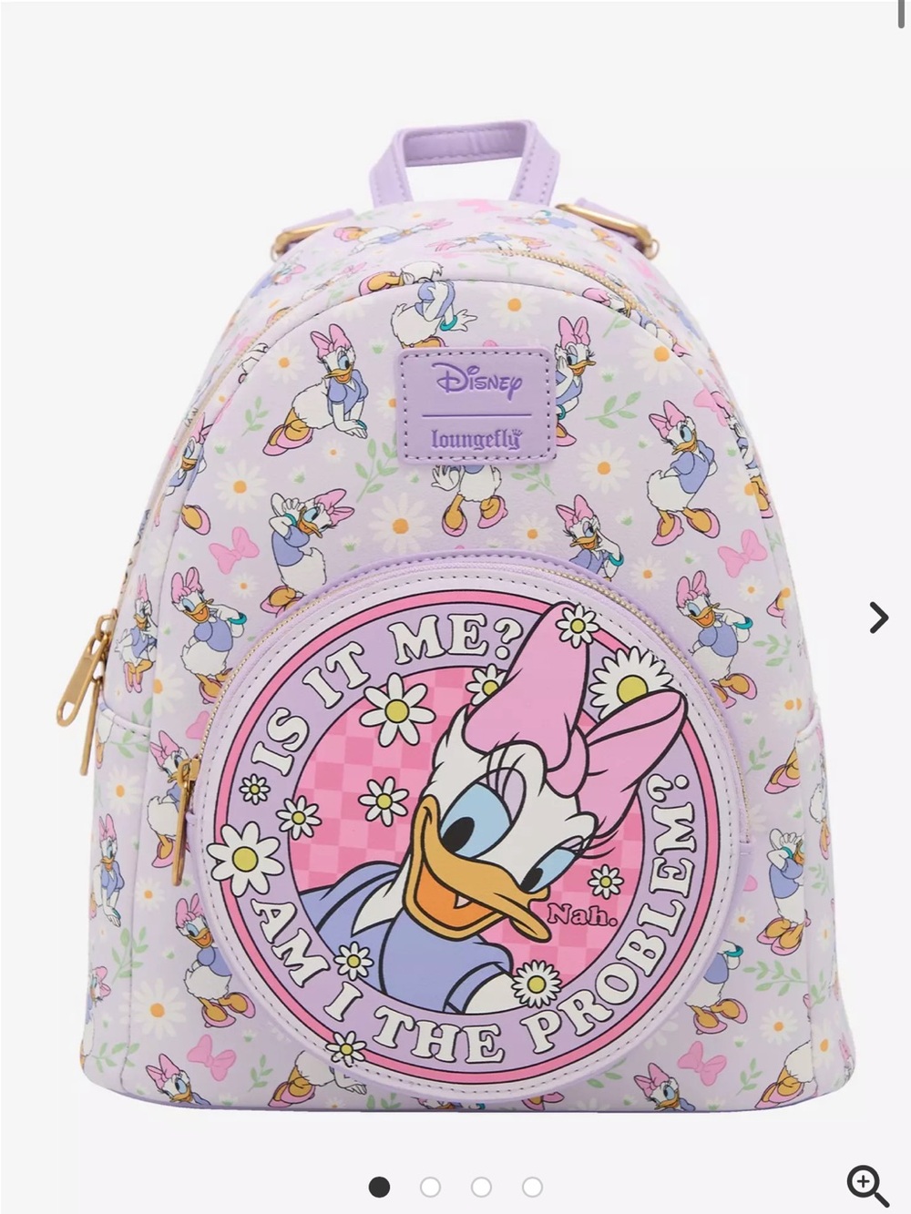 Loungefly Disney Daisy Duck Am I The Problem? Mini Backpack